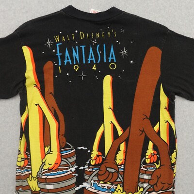 Vintage Disney Wear Tshirt Adult S/M (20X29) Fantasia Mickey All