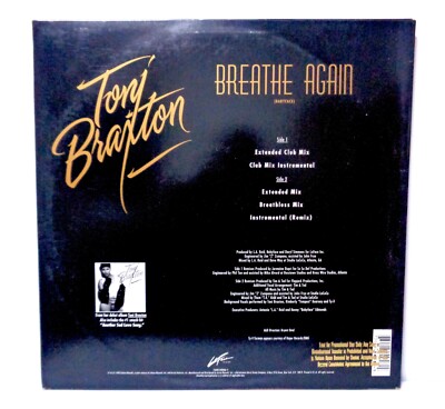 TONI BRAXTON/BREATHE AGAIN 12インチ　アルバムver Toni Braxton ~ Breathe Again (Reprise) ~ Toni Braxton [12