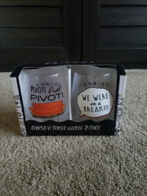Friends Curven Table Glass 2 Pack Stemless Wine We Were On A Break Pivot