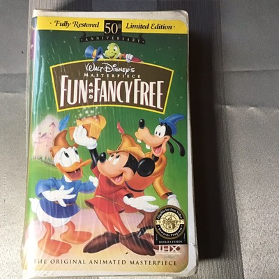 New Sealed Walt Disney Fun Fancy Free 50th Anniversary Limited Ed Mickey Vhs 786936027556 Ebay
