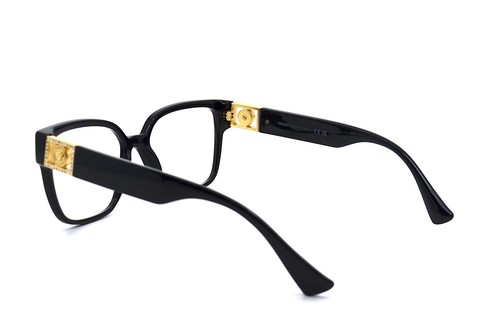NEW VERSACE VE3329B GB1 BLACK EYEGLASSES FRAME 54-17-145 AUTHENTIC - Picture 4 of 12