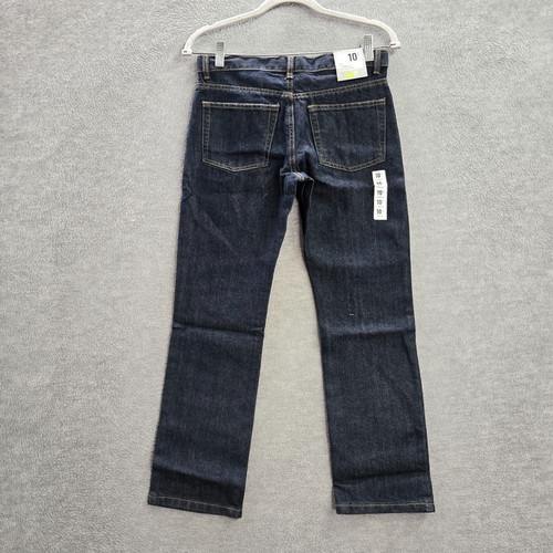 Crazy 8 Boys Jeans 10 Blue Husky Denim Straight Adjustable Waist 25" Inseam NWT - Picture 9 of 13