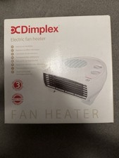 Dimplex DXFF20TSN 2kW Upright Flat Electric Fan Heater Cool Air Blow White