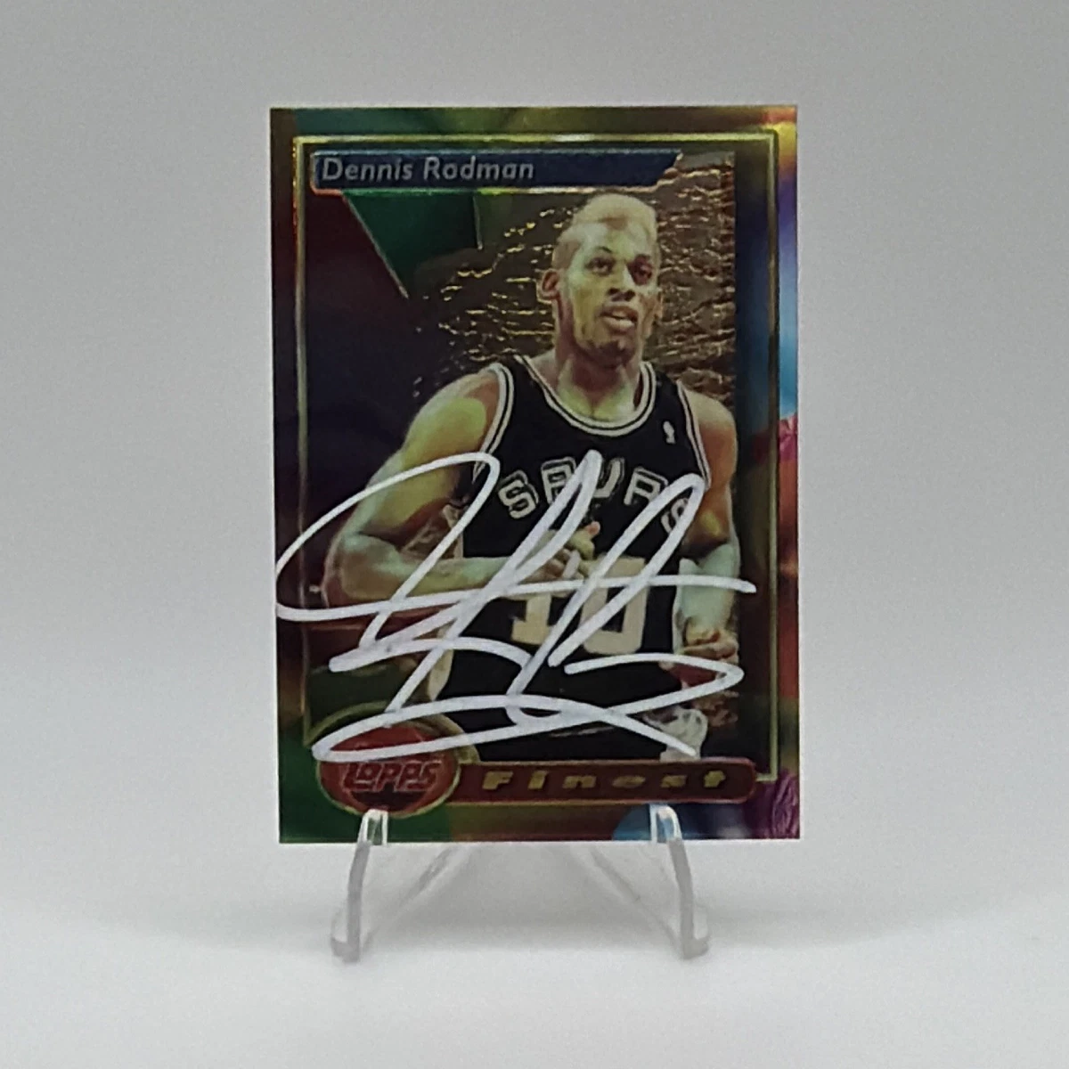 25+ Topps Dennis Rodman Basketball Autographed Sports Trading