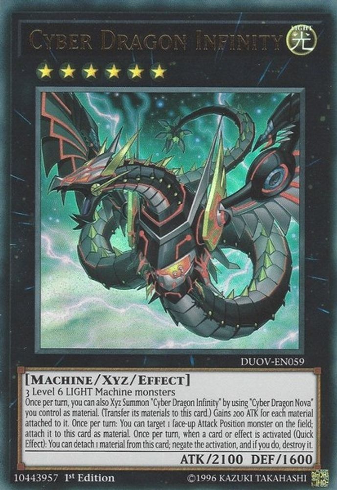 2020 YGO: DUOV - Cyber Dragon Infinity (#DUOV-EN059, 1st Edition, UR, Near Mint)