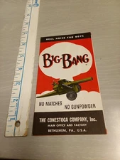 Big Bang Cannon Toy paperwork, Conestoga Company Inc. NOS Free Shipping