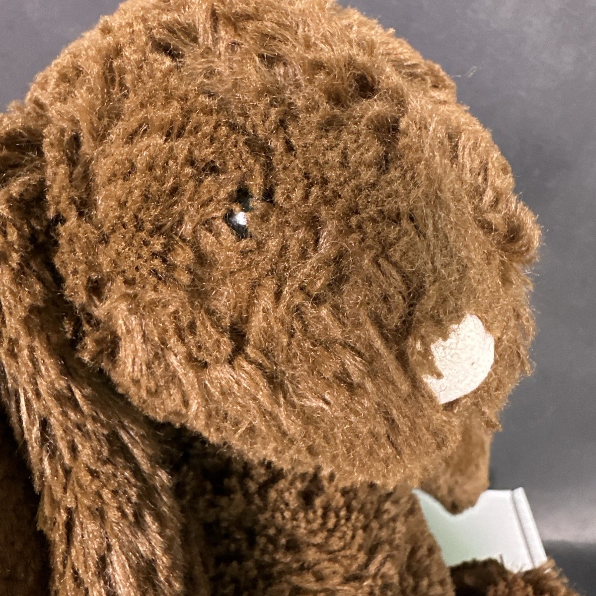 RARE RETIRED Jellycat Bashful Fudge Bunny Chocolate Brown Plush