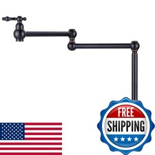 Wowow Pot Filler Deck Mount Stove Faucet Solid Brass Oil Rubbed Bronze Kitchen