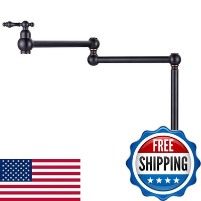 Wowow Pot Filler Deck Mount Stove Faucet Solid Brass Oil Rubbed Bronze Kitchen