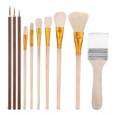 10 Pack Glaze Brushes for Pottery Glaze Brushes, Glaze Brushes for Pottery,1781