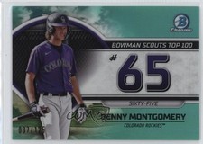 2023 Bowman Scouts Top 100 Aqua Refractor 87/125 Benny Montgomery #BTP-65 1bf9