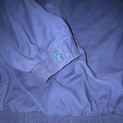 Christian Dior Colorblock Zip Windbreaker Jacket Navy Green Red