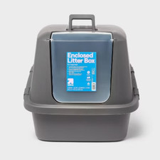 Enclosed Cat Litter Box - XL - up up  
