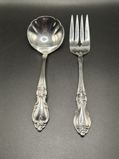 Vintage Set Of Oneida Louisiana Hostess Serving Fork & Ladle, Stainless 1970’s