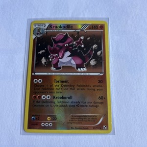 Krookodile 65/114 Reverse Holo Rare Black & White Pokemon Card