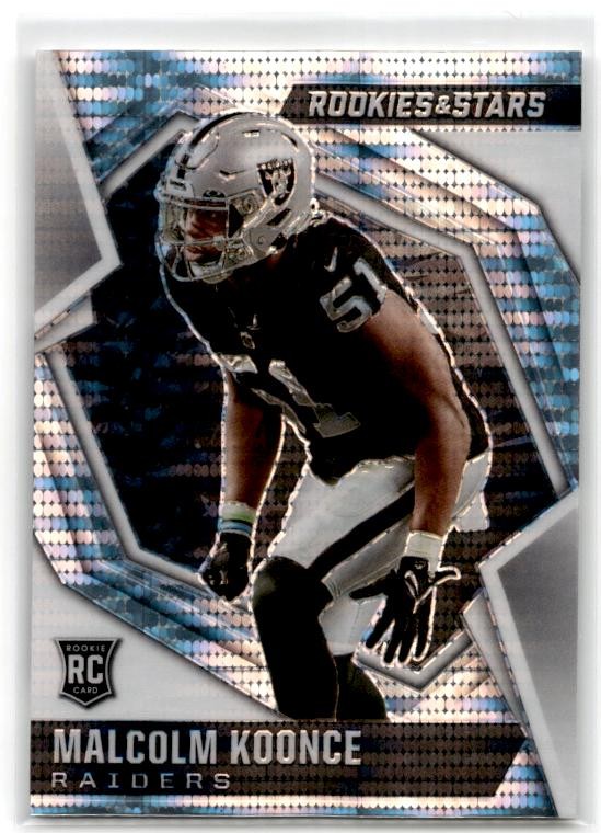 2021 Panini Rookies & Stars #198 Malcolm Koonce Pulsar Prizm Las Vegas Raiders