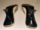 Prada Womens Vintage Square Toe Heels - Size EU 38 (US 7.5) - Black & Tan — photo 7