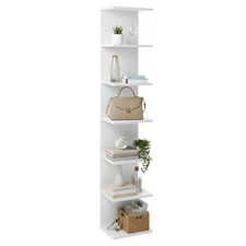 7-Tier Floating Shelves Wall Mounted Storage Unit Modern Book Shelf Space Saving