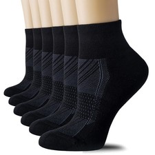 Women's Ankle Socks with Cushion Sport Athletic Running Socks 6 Pairs