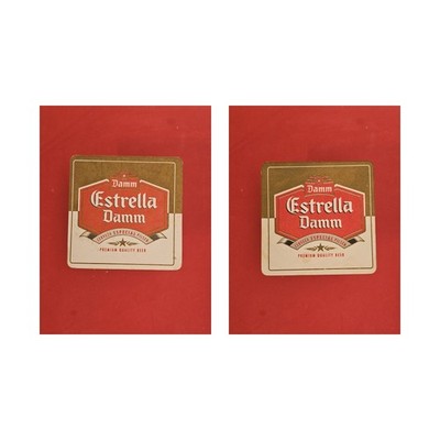 Damm Estrella Damm Cerveza Especial Pilsen  Brauerei Bierdeckel Bier