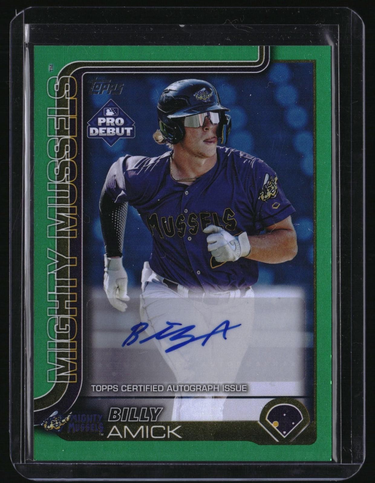 2025 Topps 2025 Topps Pro Debut Billy Amick SN, AU Mighty Mussels