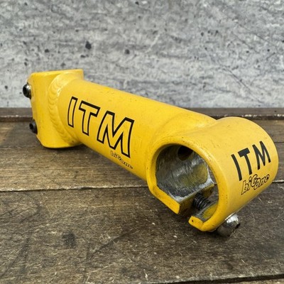 Vintage ITM BiG One Stem 1 1/8 Threadless 26.4 mm Clamp Yellow