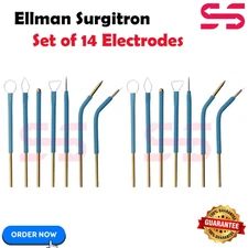 Ellman Surgitron Handpiece Electrodes Set of 14 Reusable Tungsten Tips New CE US