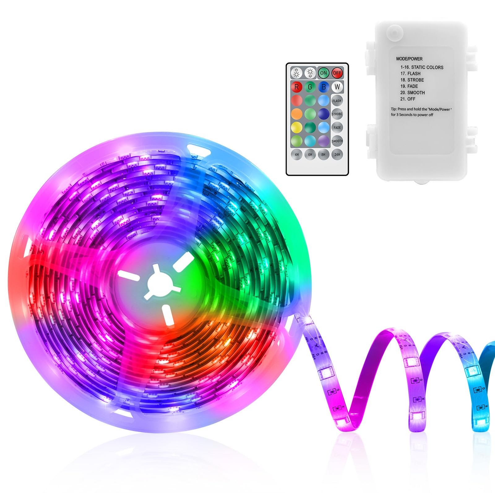 Bande LED 5m multicolore pour créer une ambiance cinéma dans le salon