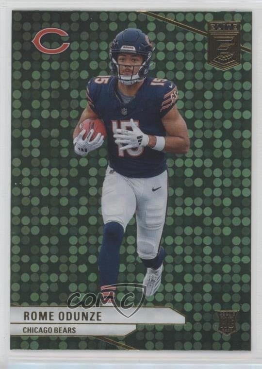 2024 Panini Donruss Elite Rookies Green Disco Rome Odunze #103 Rookie RC