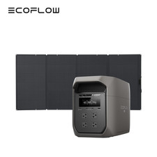 EcoFlow 2048Wh Portable DELTA 3 Max with 400W Solar Panel for Home Backup
