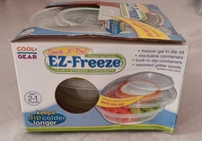 CoolGear Stay fit, EZ Freeze Food Bowl, 4-hour Freeze BPA Safe New In Box