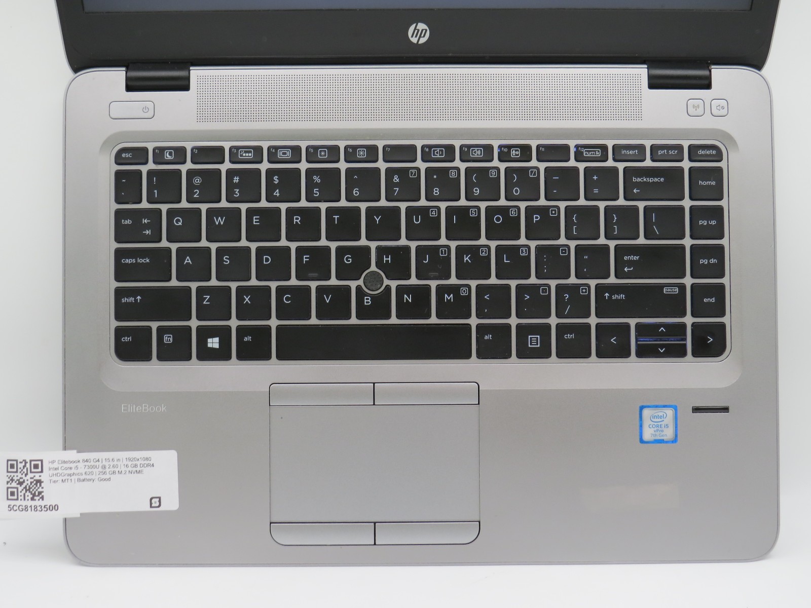 HP Elitebook, 15.6-Inch Laptop, with Intel Core i5 7th Gen., No OS