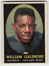 1958 Topps #114 Willie Galimore FOOTBALL Chicago Bears