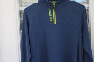 Helly Hansen Hydro Power Mens Blue/Lime 1/4 Zip Performance Medium