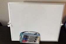 Dry Erase White Board 16inx12in Large Magnetic Desktop Whiteboard with Stand