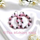 Queen Pink Conch | Navajo Pearl Saucers | 2” Dangle Hoop Earrings 925 — photo 5