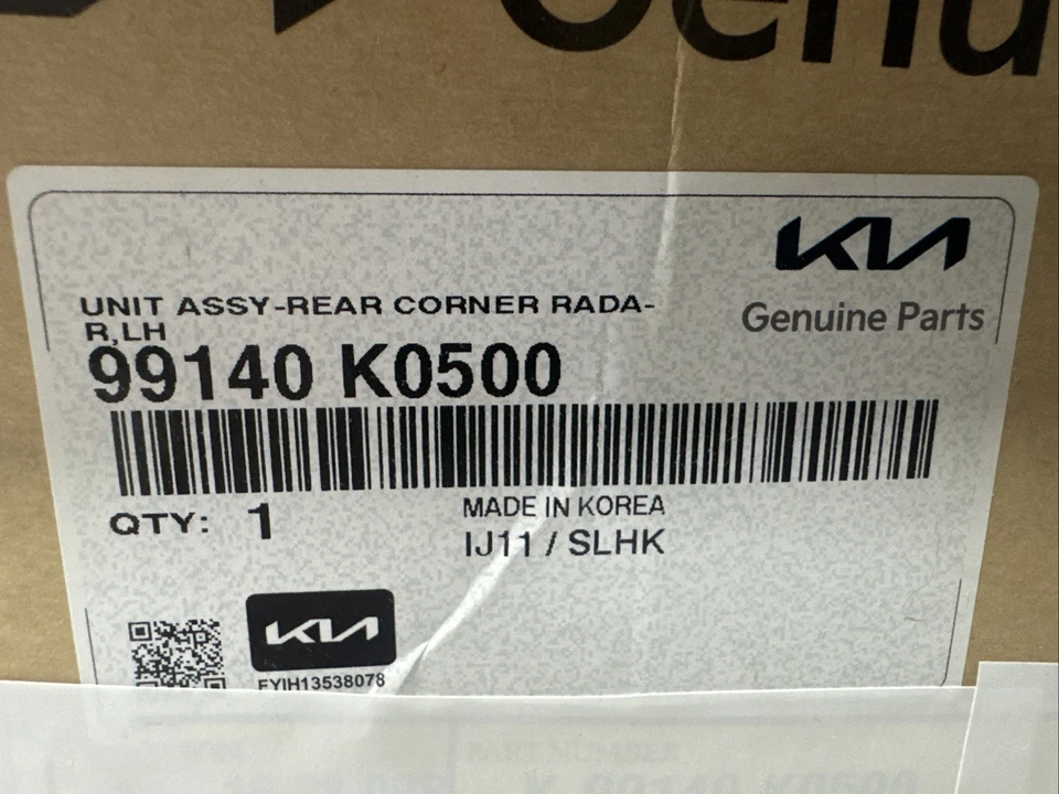 Модуль датчика слепых зон заднего водителя Kia Soul 2022 2023 2024 LH 99140-K0500 - Изображение 2 из 4