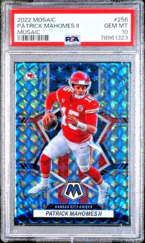 Patrick Mahomes PSA 10 National Pride Prizm 2022 Panini Mosaic #256 KC Chiefs