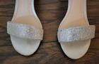 I Miller Women’s Silver Rhinestone Strappy Ankle Strap Open Toe Sandals Size 7 — photo 2