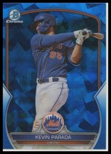 2023 Bowman Draft #BDC-32 Kevin Parada Blue Sapphire SP Chrome