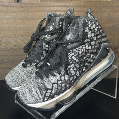 Nike Lebron XVII 17 BQ3177 002 Mens Size 7.5 Basketball Shoes Arena Black Oreo