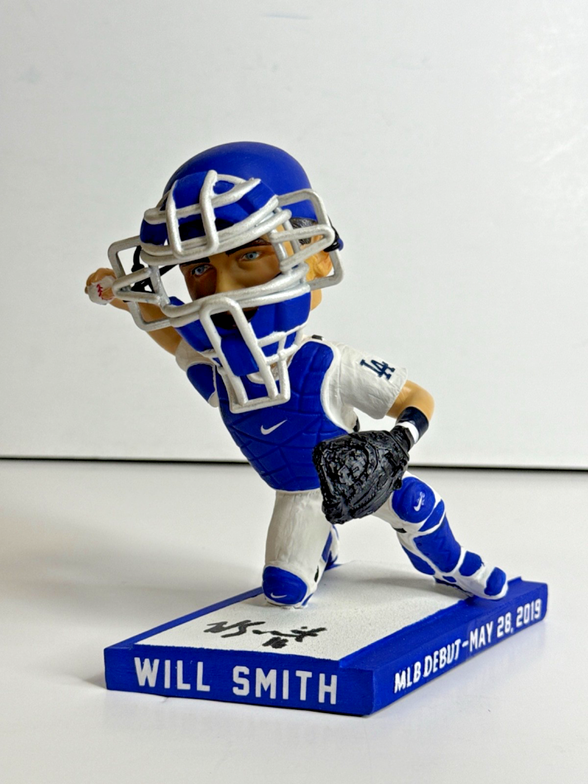 Will Smith Autographed Signed Los Angeles Dodgers Custom Bobblehead Dodgers PSA Fanatics 