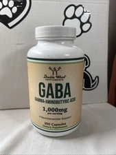 Double Wood Supplements GABA 300 Capsules, 1,000mg per Serving exp.08/26