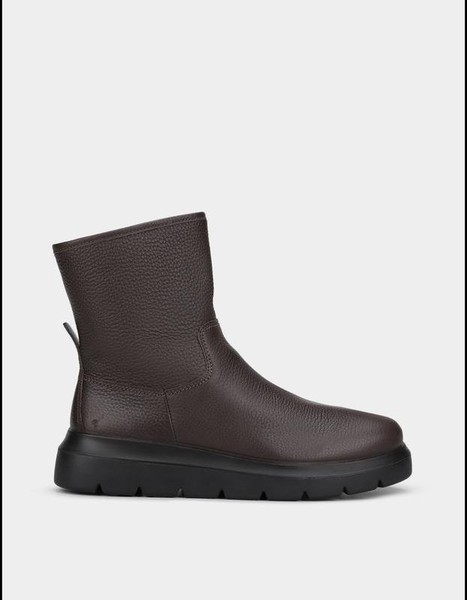 Women Ecco Boots Brown Leather 40