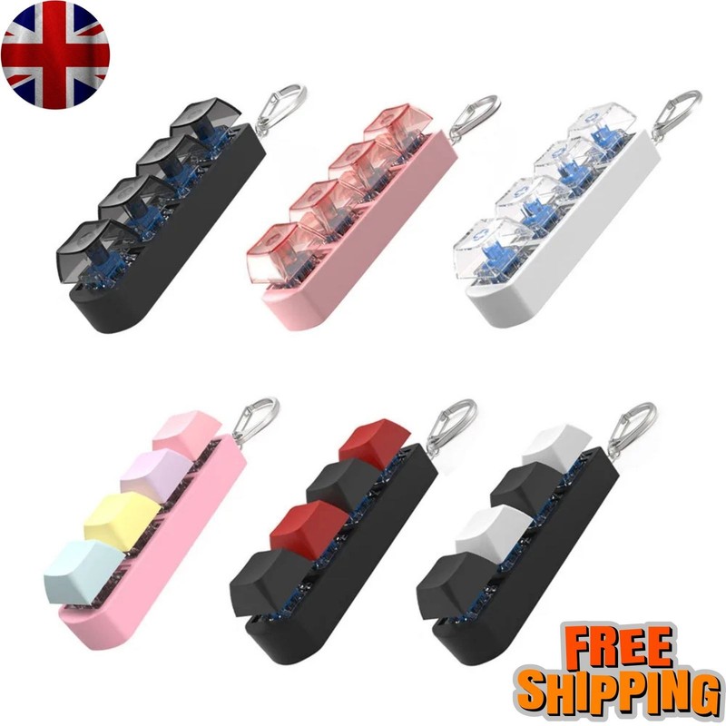 4Keys Finger Button Anti-Stress Mechanical Keyboard Keycap Fidget Toy Kids Adult
