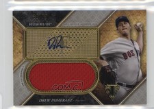 2017 Triple Threads Unity Jumbo Relics Silver 38/75 Drew Pomeranz Auto 1ek2