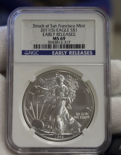 2011 (S) US Silver Eagle $1 NGC MS69 Early Releases