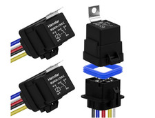 Kit 3 relés 12V 80/60A alta resistencia 5 pi...