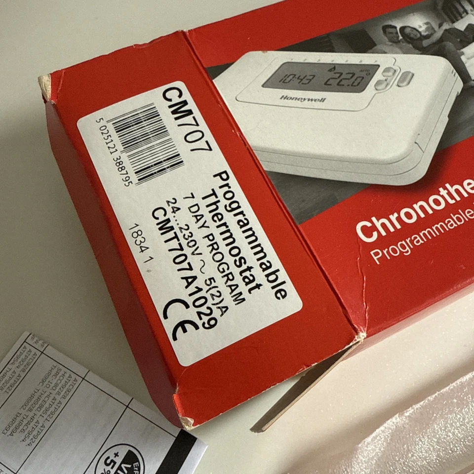 Honeywell CM707 7 Day Programmable Thermostat - CMT707A1029 VAT Inc Fast Post - Image 4 of 4