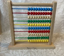 Melissa & Doug Abacus - Classic Wooden Educational Counting Toy With 100 Beads